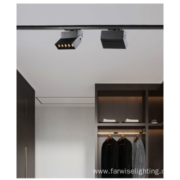 non-magnetic focusable led COB track light 12w